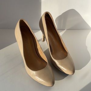 LC Lauren Conrad beige leather pumps